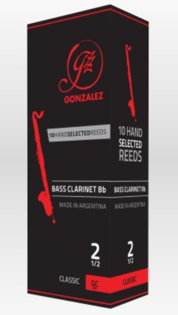 Gonzalez Classic, Bass Clarinet Reeds — Box of 5